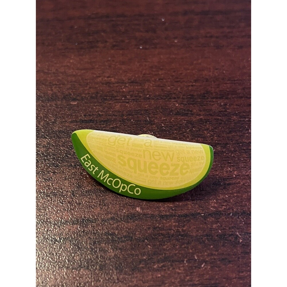 McDonald’s East McOpCo Lime Wedge Employee Lapel Hat Pin‎